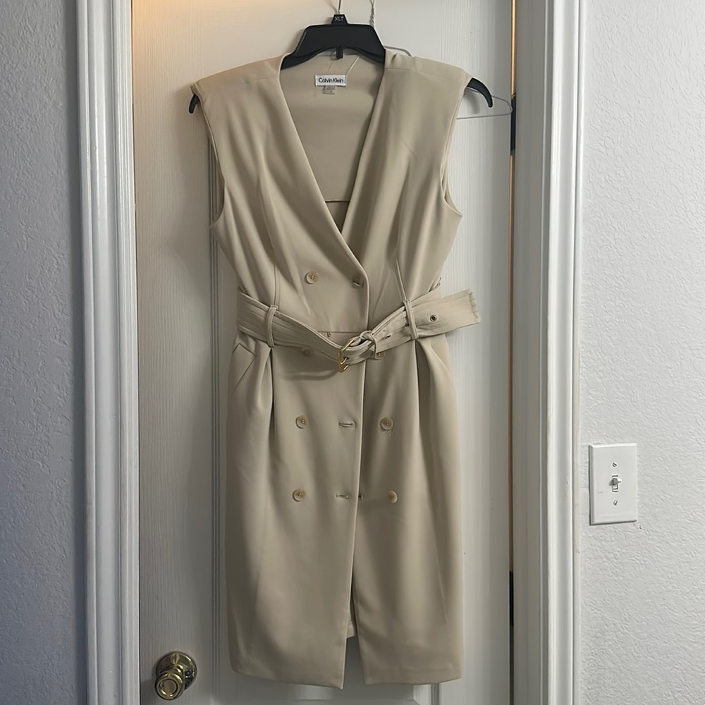 Calvin Klein belted dress